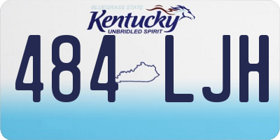 KY license plate 484LJH