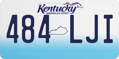 KY license plate 484LJI