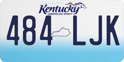 KY license plate 484LJK