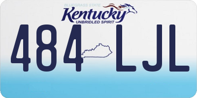 KY license plate 484LJL