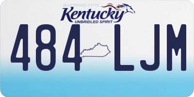 KY license plate 484LJM