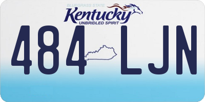 KY license plate 484LJN