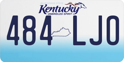 KY license plate 484LJO