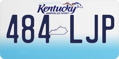 KY license plate 484LJP