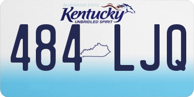 KY license plate 484LJQ