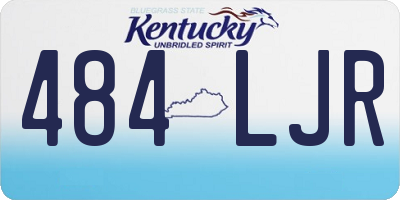 KY license plate 484LJR