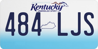 KY license plate 484LJS
