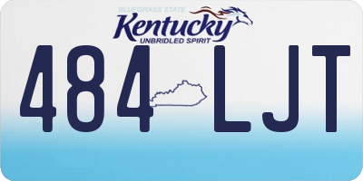 KY license plate 484LJT