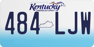 KY license plate 484LJW