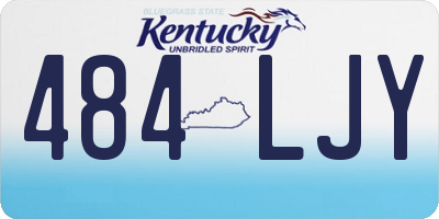 KY license plate 484LJY