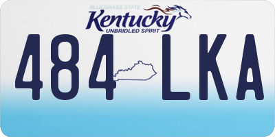 KY license plate 484LKA
