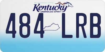 KY license plate 484LRB