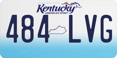 KY license plate 484LVG