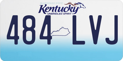 KY license plate 484LVJ