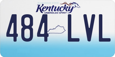 KY license plate 484LVL