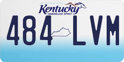 KY license plate 484LVM