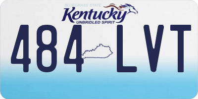 KY license plate 484LVT