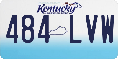 KY license plate 484LVW