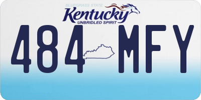 KY license plate 484MFY