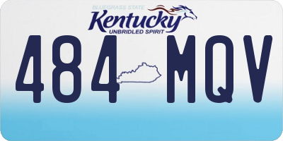 KY license plate 484MQV