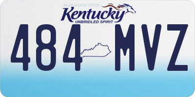 KY license plate 484MVZ