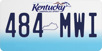KY license plate 484MWI