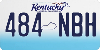 KY license plate 484NBH