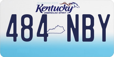 KY license plate 484NBY