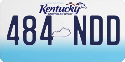 KY license plate 484NDD