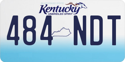 KY license plate 484NDT