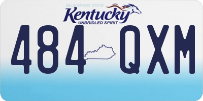 KY license plate 484QXM
