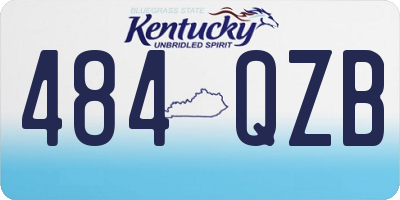 KY license plate 484QZB