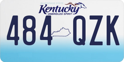 KY license plate 484QZK