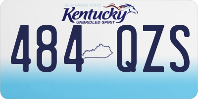 KY license plate 484QZS