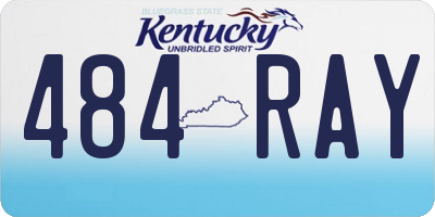 KY license plate 484RAY