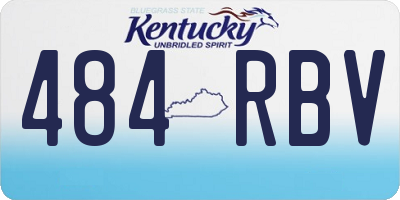 KY license plate 484RBV