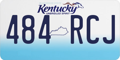 KY license plate 484RCJ