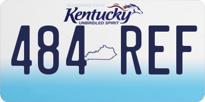 KY license plate 484REF