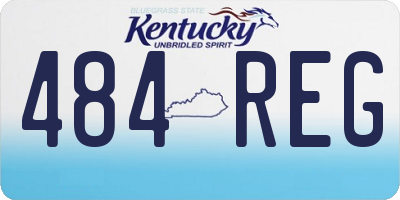 KY license plate 484REG