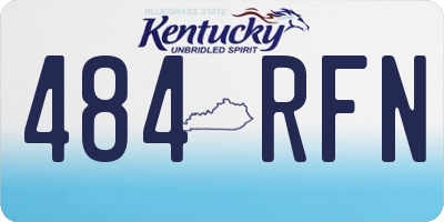 KY license plate 484RFN
