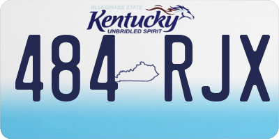 KY license plate 484RJX