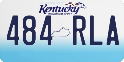 KY license plate 484RLA