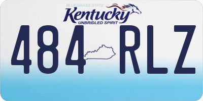 KY license plate 484RLZ