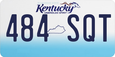 KY license plate 484SQT