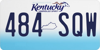 KY license plate 484SQW