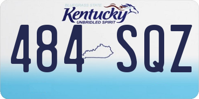 KY license plate 484SQZ