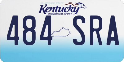 KY license plate 484SRA