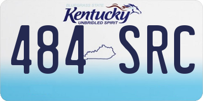 KY license plate 484SRC