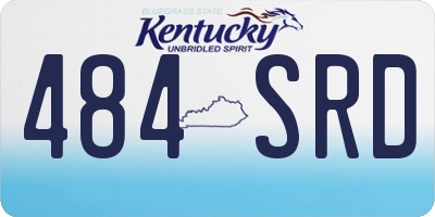 KY license plate 484SRD