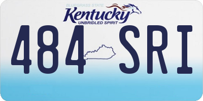 KY license plate 484SRI